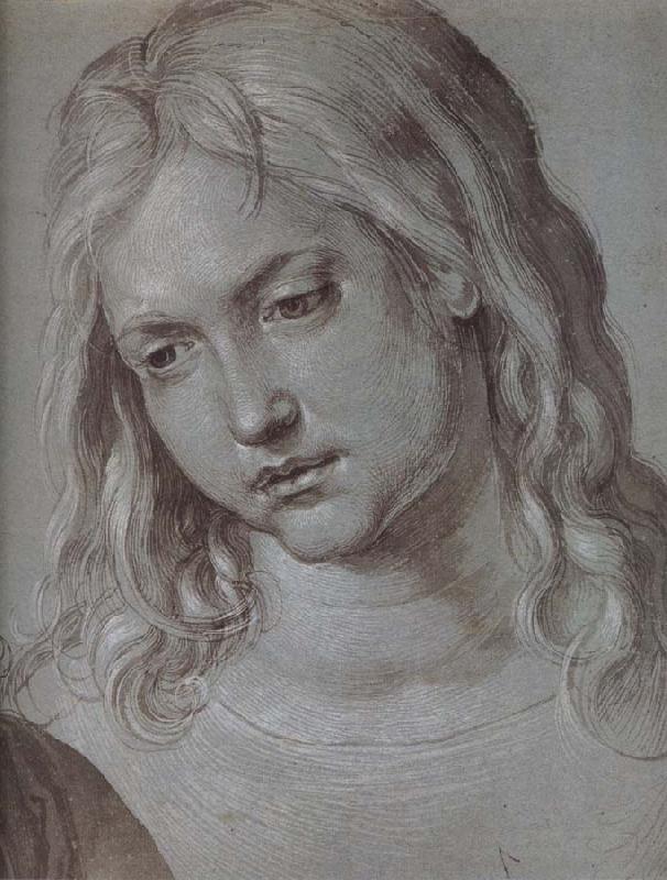 Albrecht Durer THe Head of christ at age twelve oil painting picture